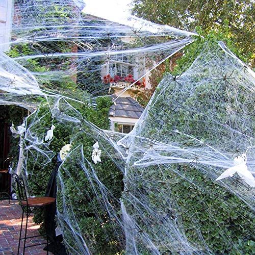 FEOAMO Stretchable Halloween Spider Web FEOAMO Stretchable Halloween Spider Web