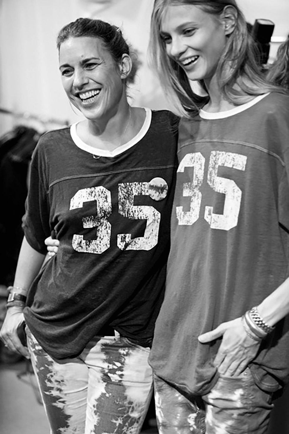 a man and woman smiling